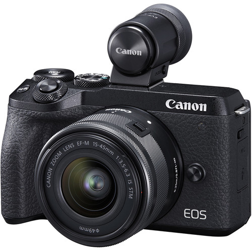 Kamera-Express Canon EOS M6 Mark II + EF-M 15-45mm F3.5-6.3 + EVF-DC2 aanbieding